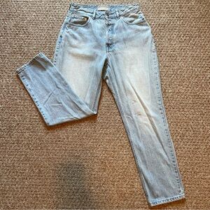 Everlane Women's Straight Leg Jeans in Light Blue